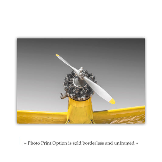 Vintage Crop Duster Art | Black and White Aviation Print