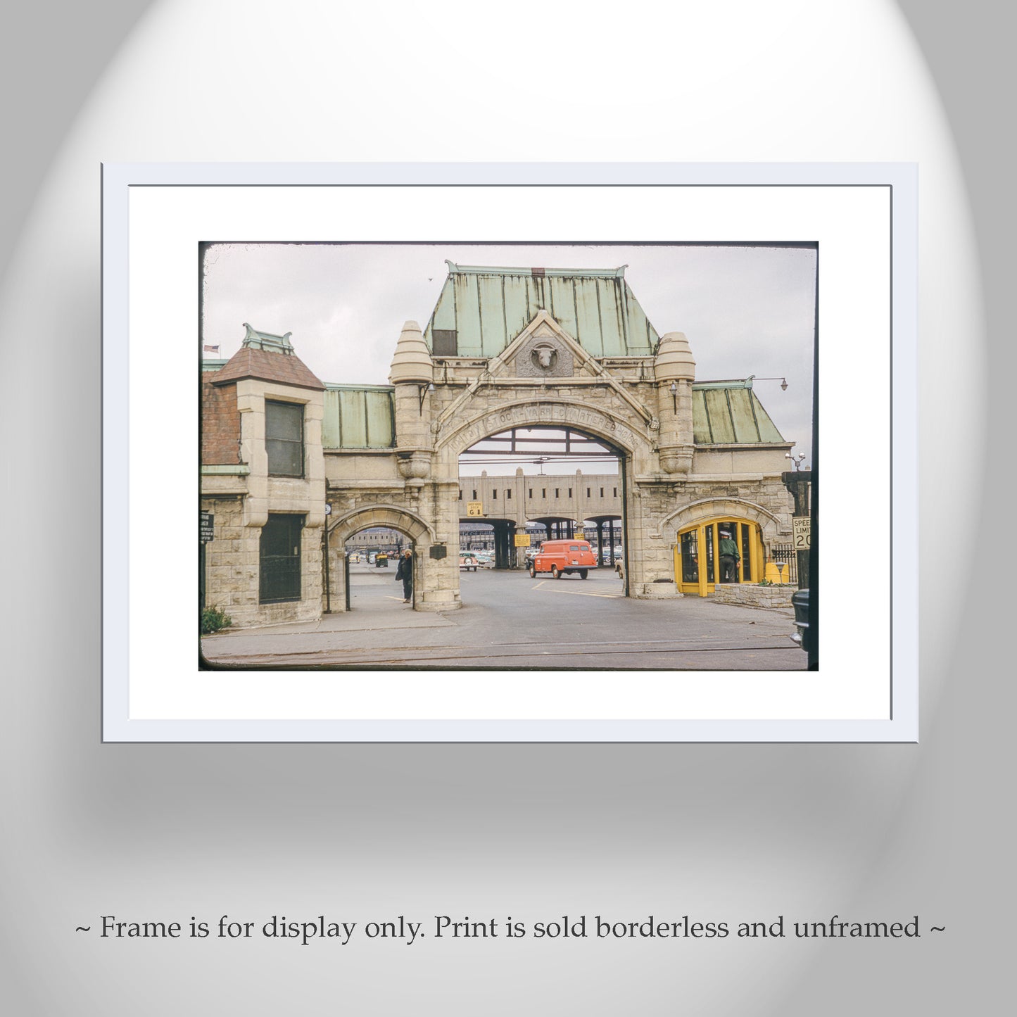 Chicago Union Stockyard Gate Mid Century Wall Art | Vintage Photography Gift for Home or Office
