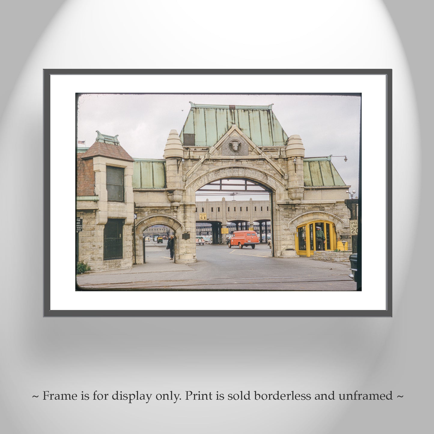 Chicago Union Stockyard Gate Mid Century Wall Art | Vintage Photography Gift for Home or Office