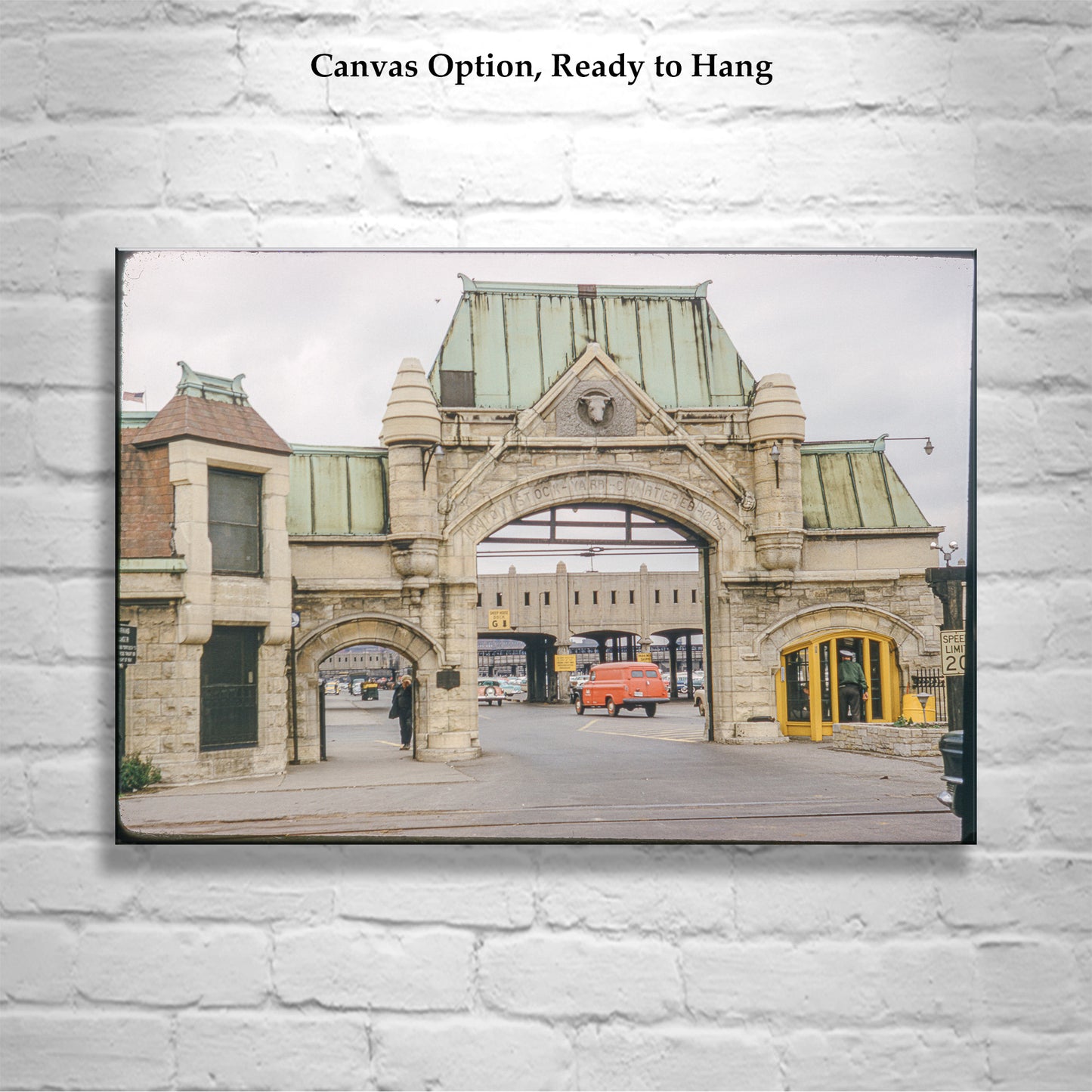 Chicago Union Stockyard Gate Mid Century Wall Art | Vintage Photography Gift for Home or Office