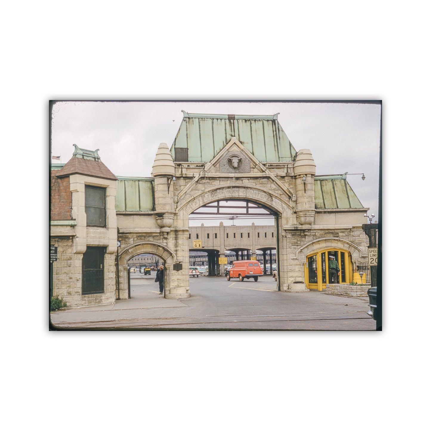 Chicago Union Stockyard Gate Mid Century Wall Art | Vintage Photography Gift for Home or Office