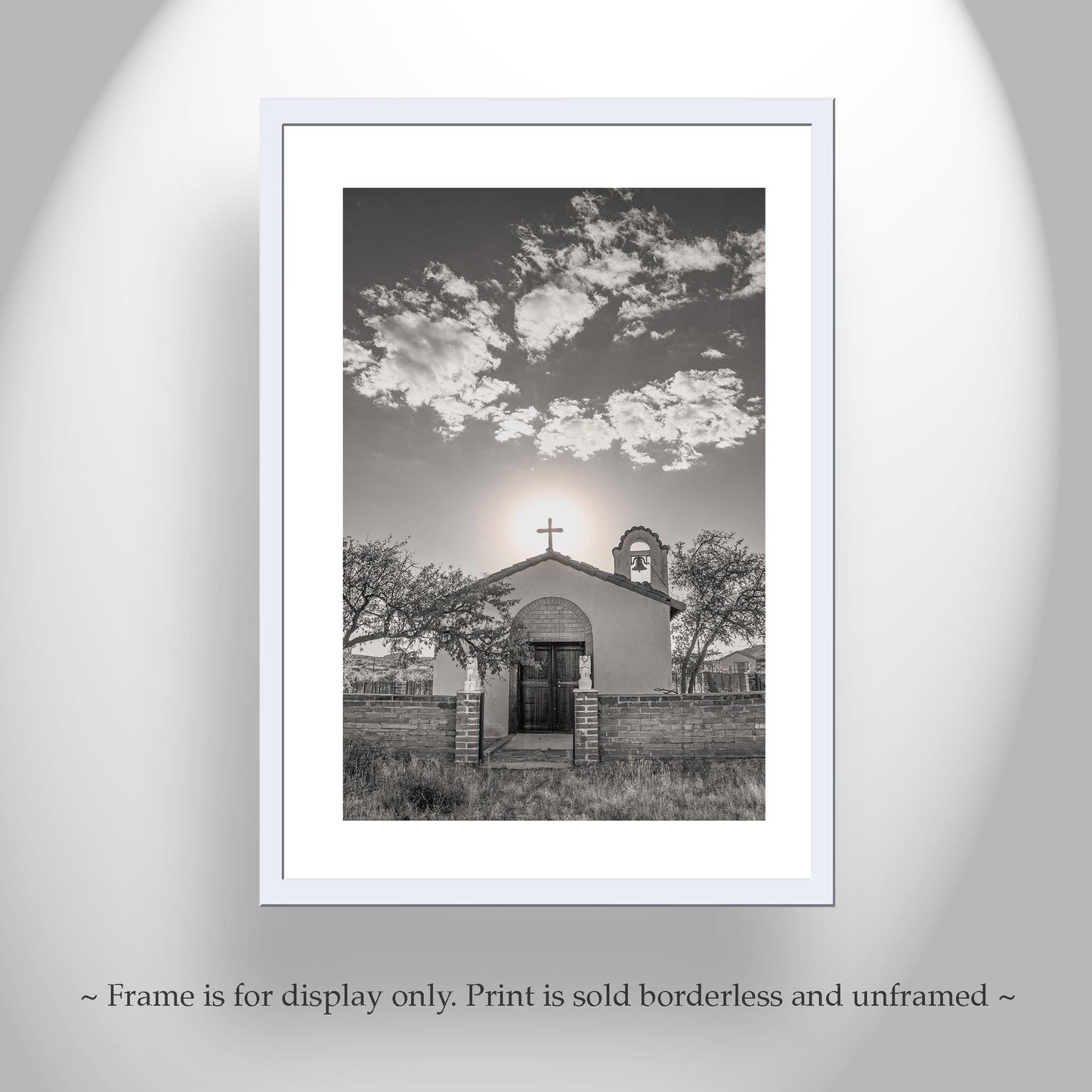 Sasabe Arizona Church Picture as Southwest Style Wall Decor