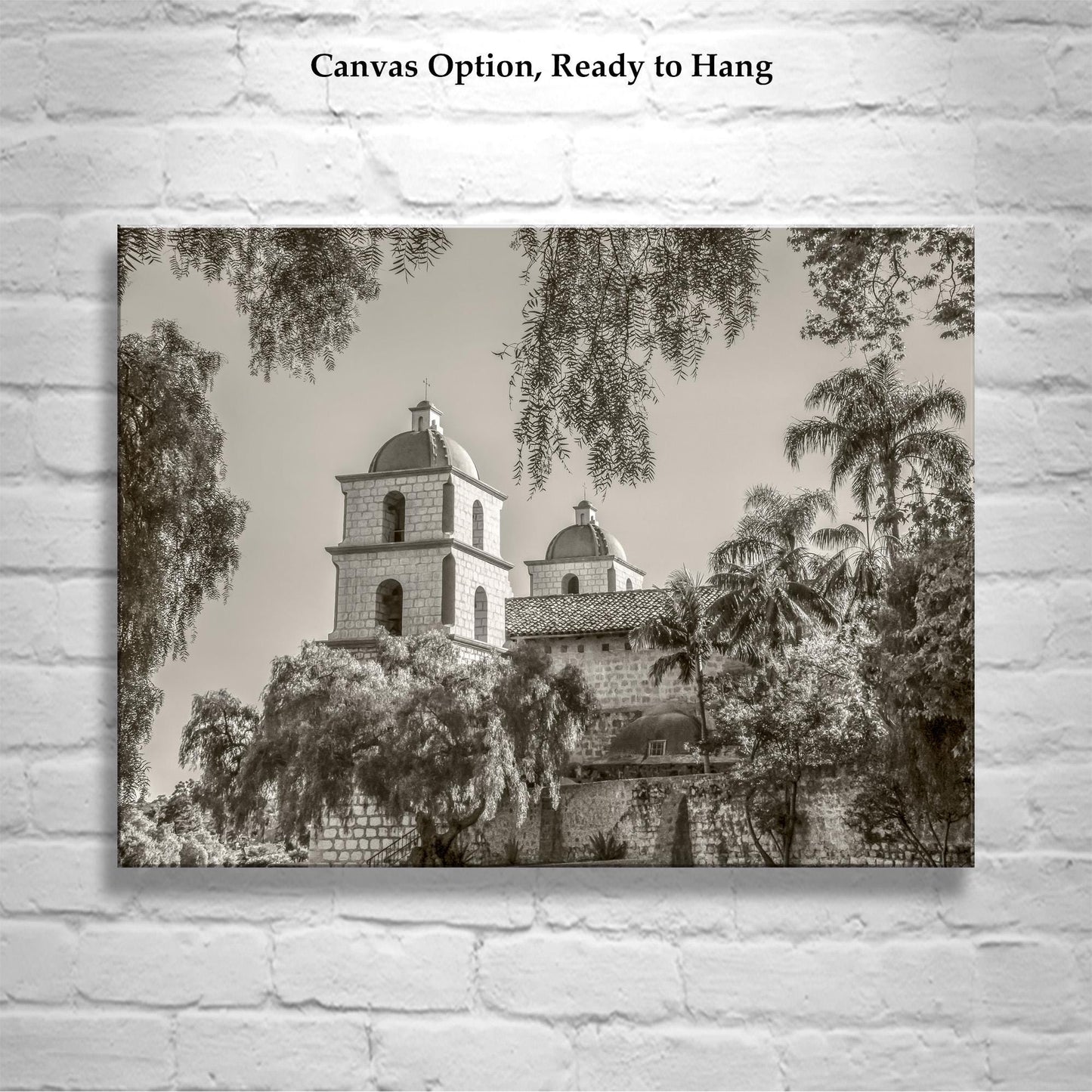 Santa Barbara Mission Photo – Historic Church Wall Art
