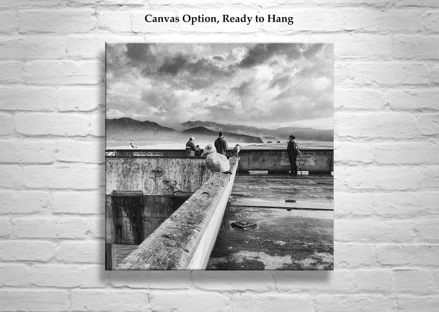 acifica Pier Coastal Wall Art – Unique Black and White Photography