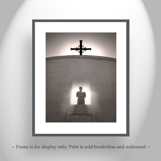 San Xavier Mission Sepia Print - Tucson Arizona Southwest Wall Art