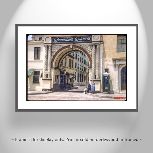 Paramount Studios Vintage Photo – Historic Bronson Gate Print
