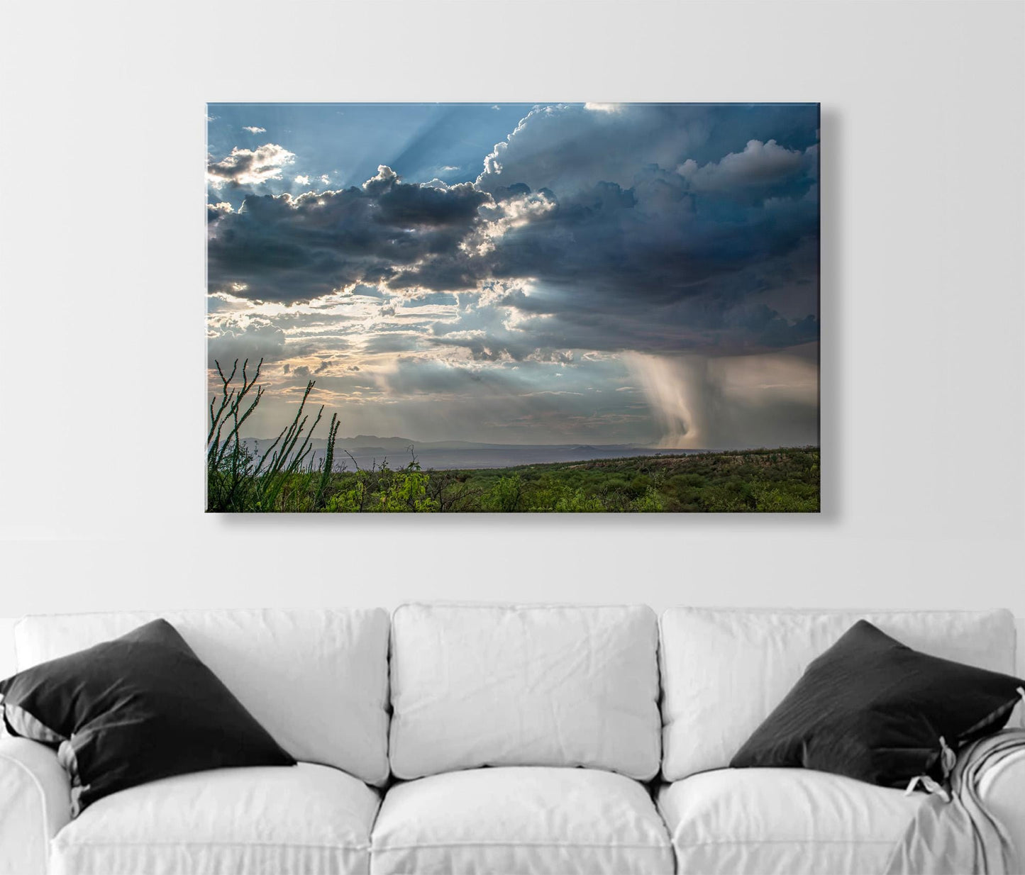 Tucson Desert Storm Wall Art – Monsoon Rain | Arizona Landscape Print