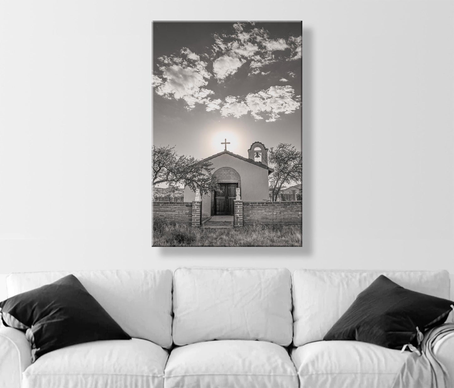 Sasabe Arizona Church Picture as Southwest Style Wall Decor