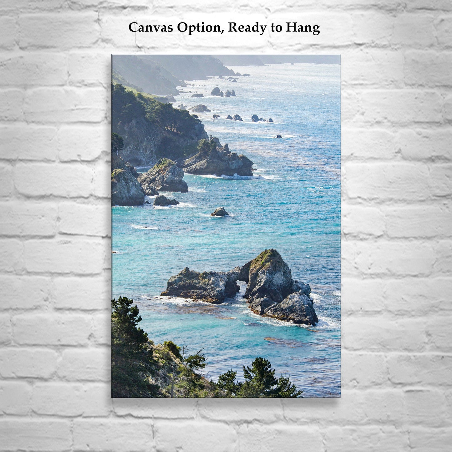 Big Sur Pacific Coast Highway Art Print | Vertical California Seacoast Picture for Home or Office