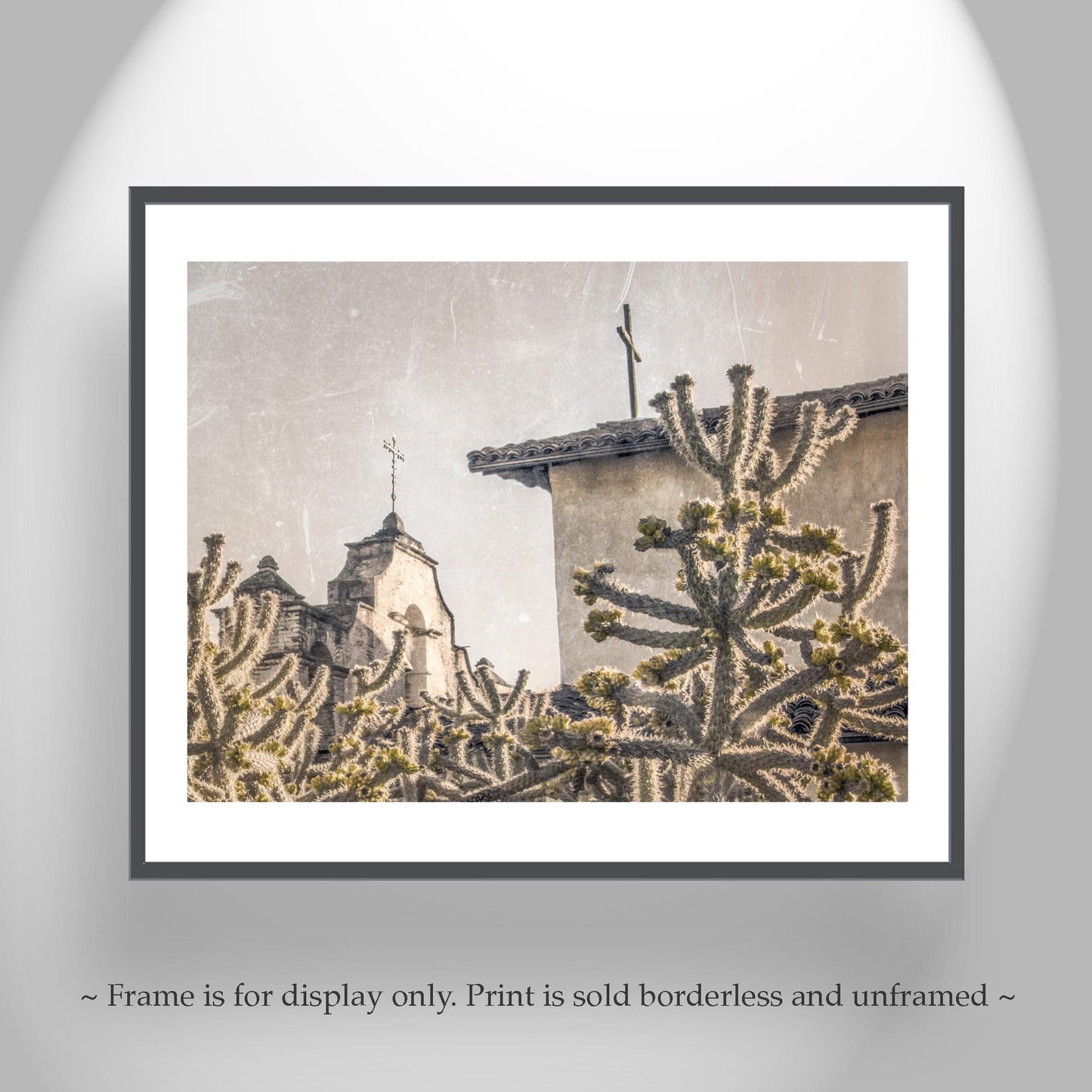 Lompoc Mission Church Art – Vintage Southwestern Decor