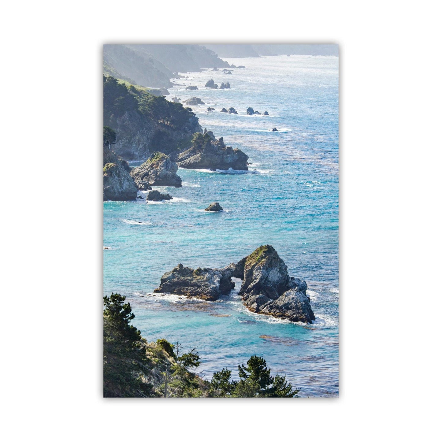 Big Sur Pacific Coast Highway Art Print | Vertical California Seacoast Picture for Home or Office