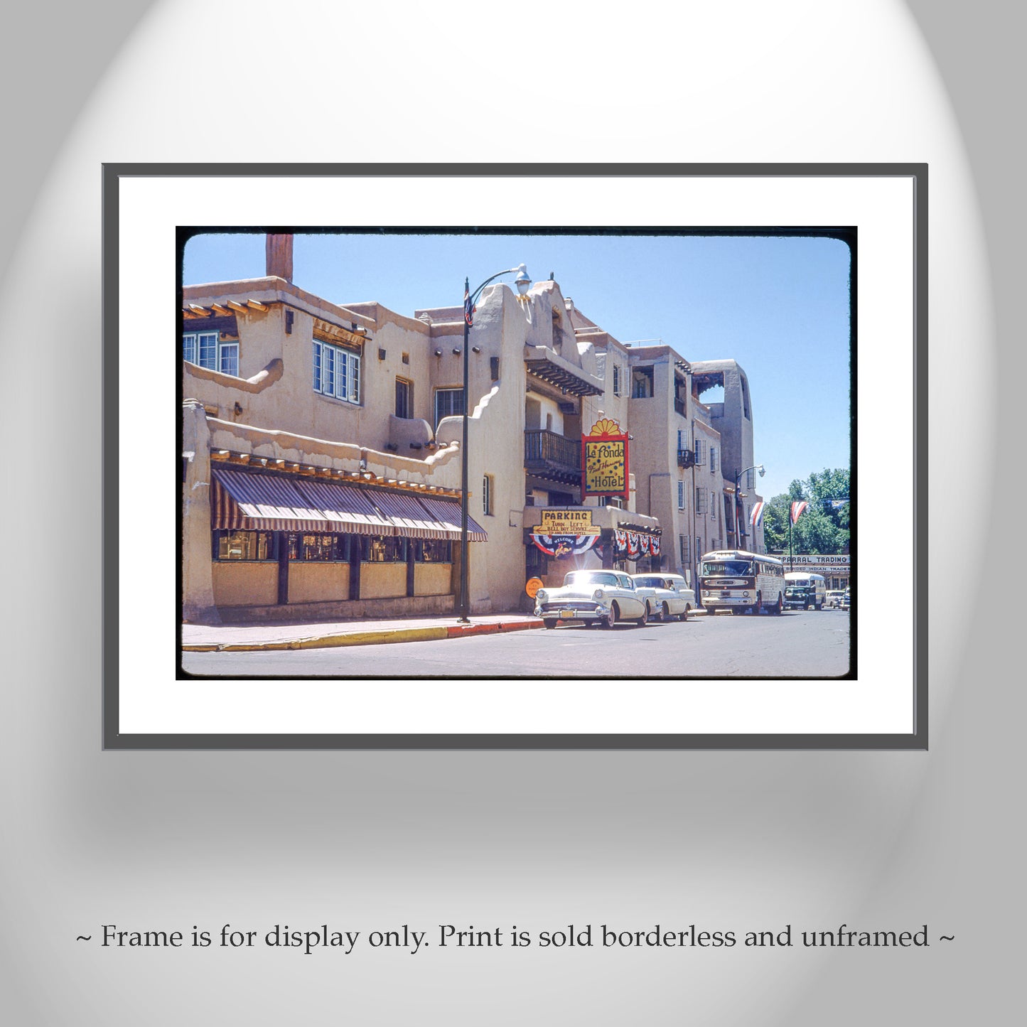 Vintage Santa Fe New Mexico La Fonda Hotel Photography Art Print Gift