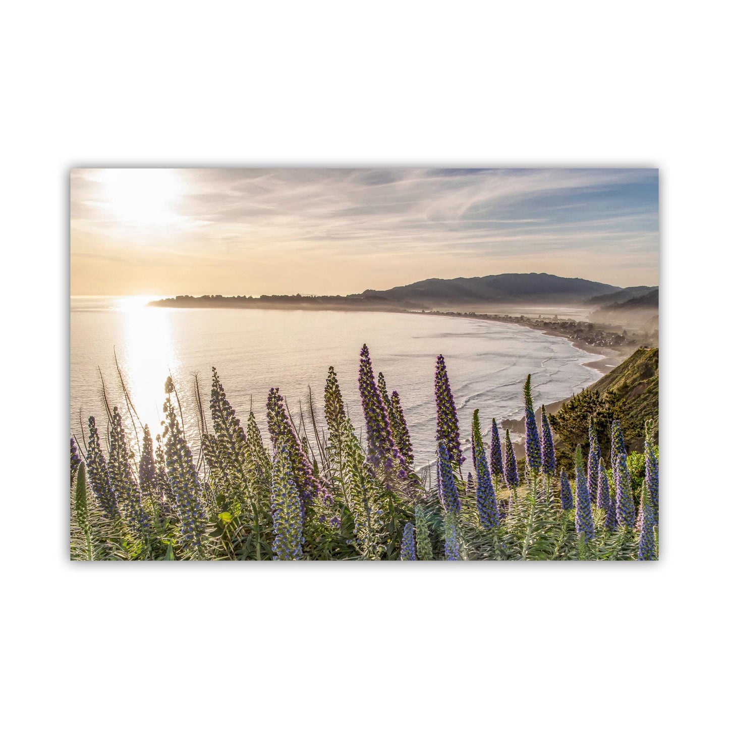 Stinson Beach Sunset Art Print Marin County California as Wall Decor for Home or Office