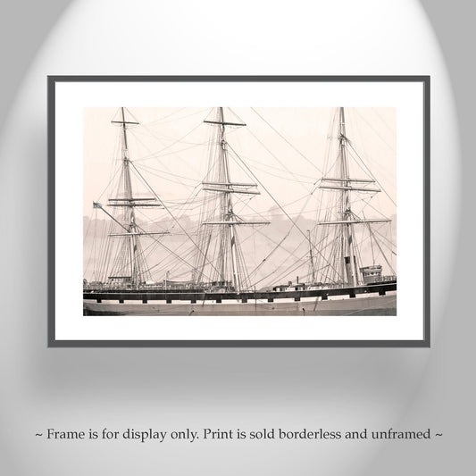 Balclutha Clipper Ship Art Print | Hyde Street Pier SF Nautical Photo