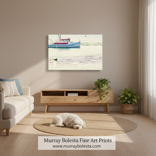 Tomales Bay Fishing Boat Art | Point Reyes Nautical Print