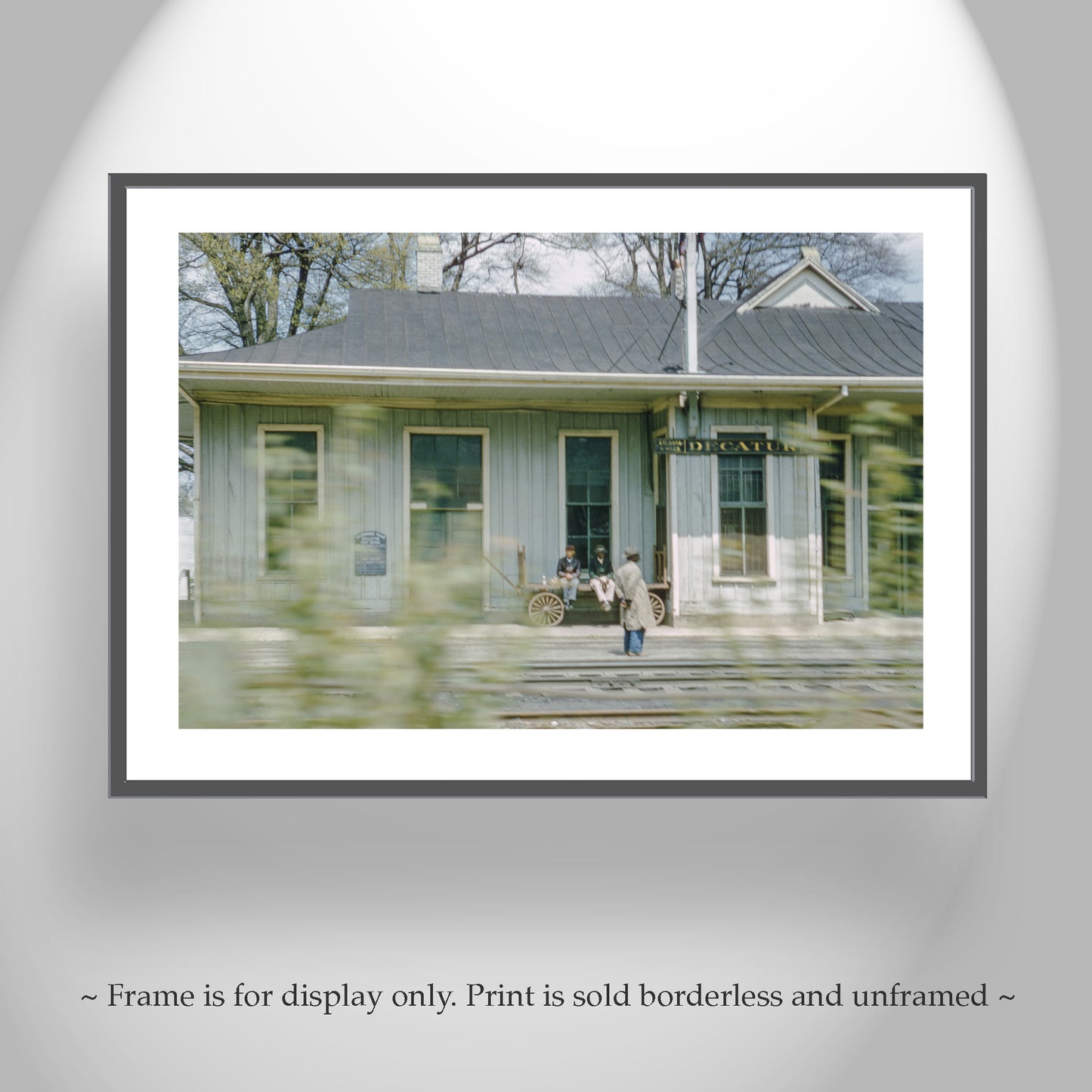 Decatur Georgia Vintage Photography Print of Railroad Train Station as Home Decor Gift