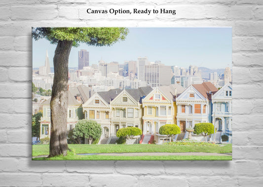 Alamo Square San Francisco Painted Ladies Art Print | Victorian Wall Art