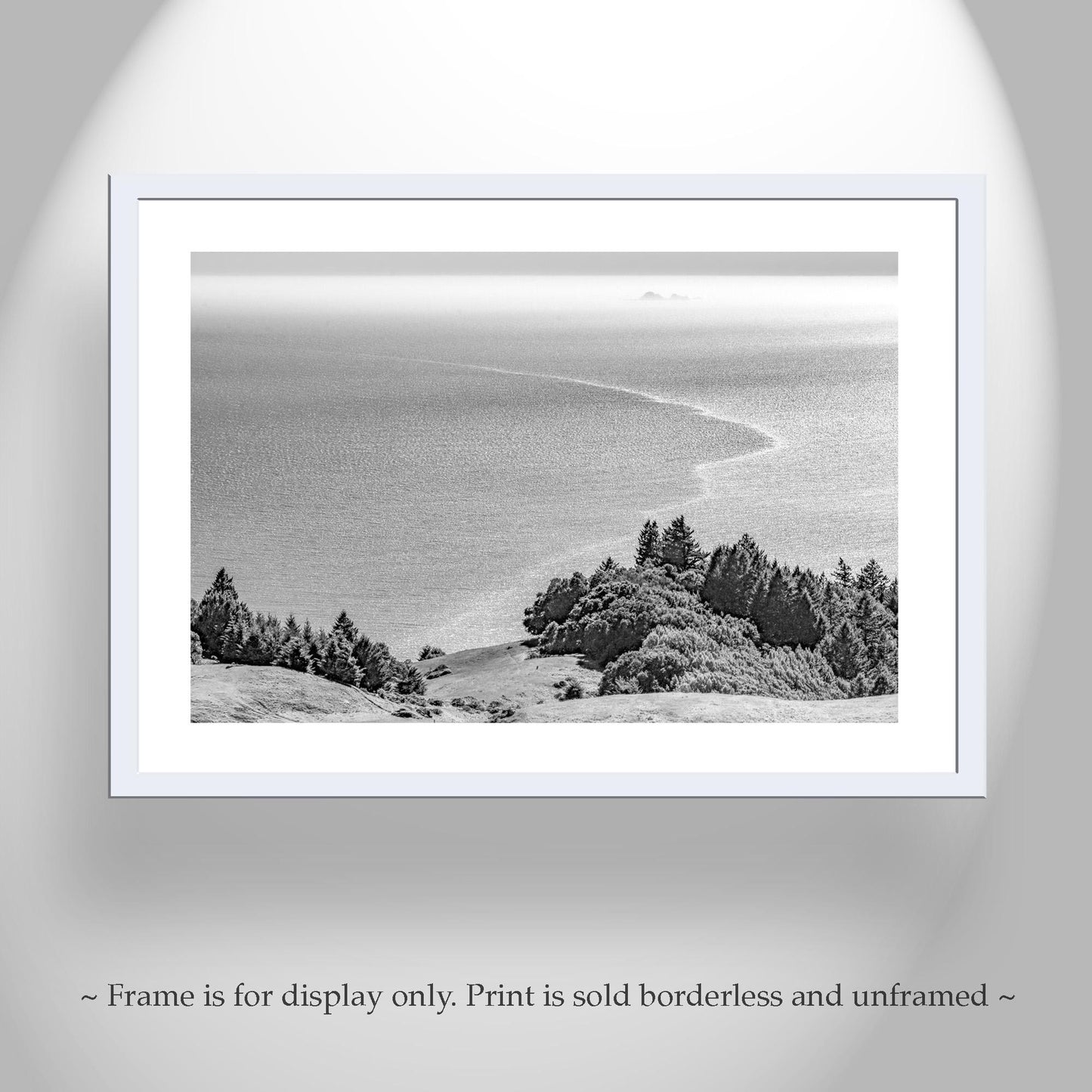 Mount Tamalpais Black and White Print – California Coast Art