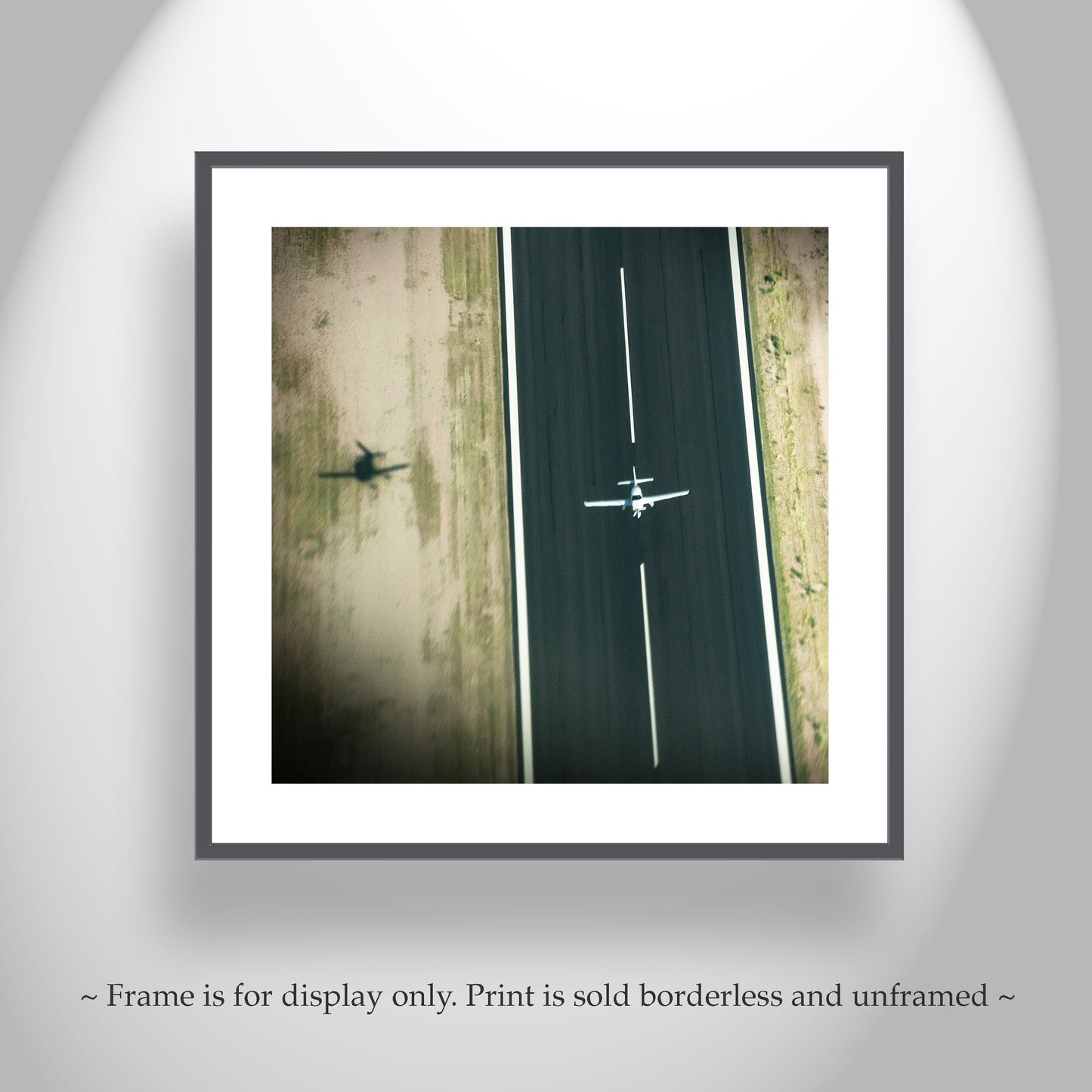 Aerial Airplane Art Print Pilot Gift | Aviation Decor | Square Picture
