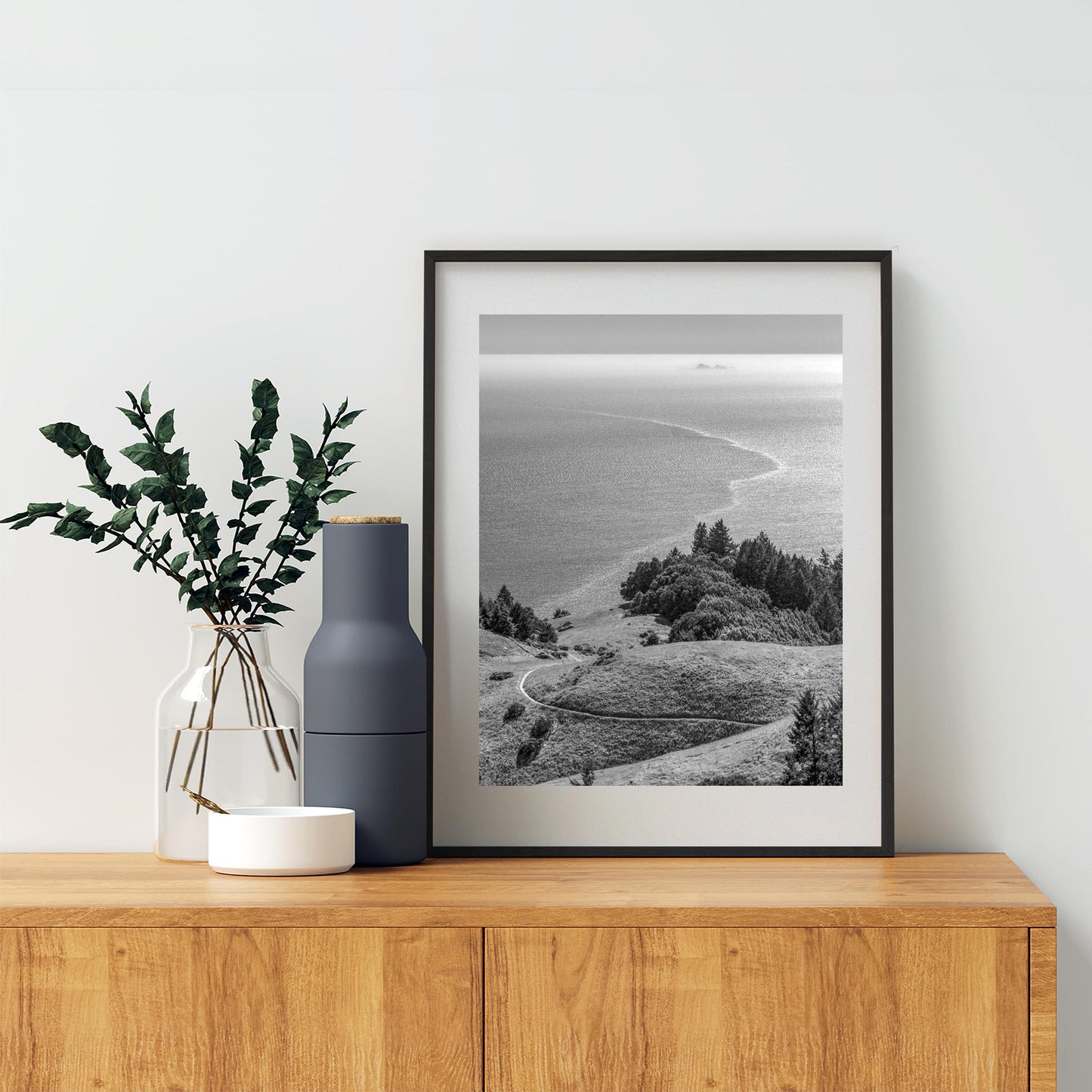 Mount Tamalpais Marin County California Black and White Art