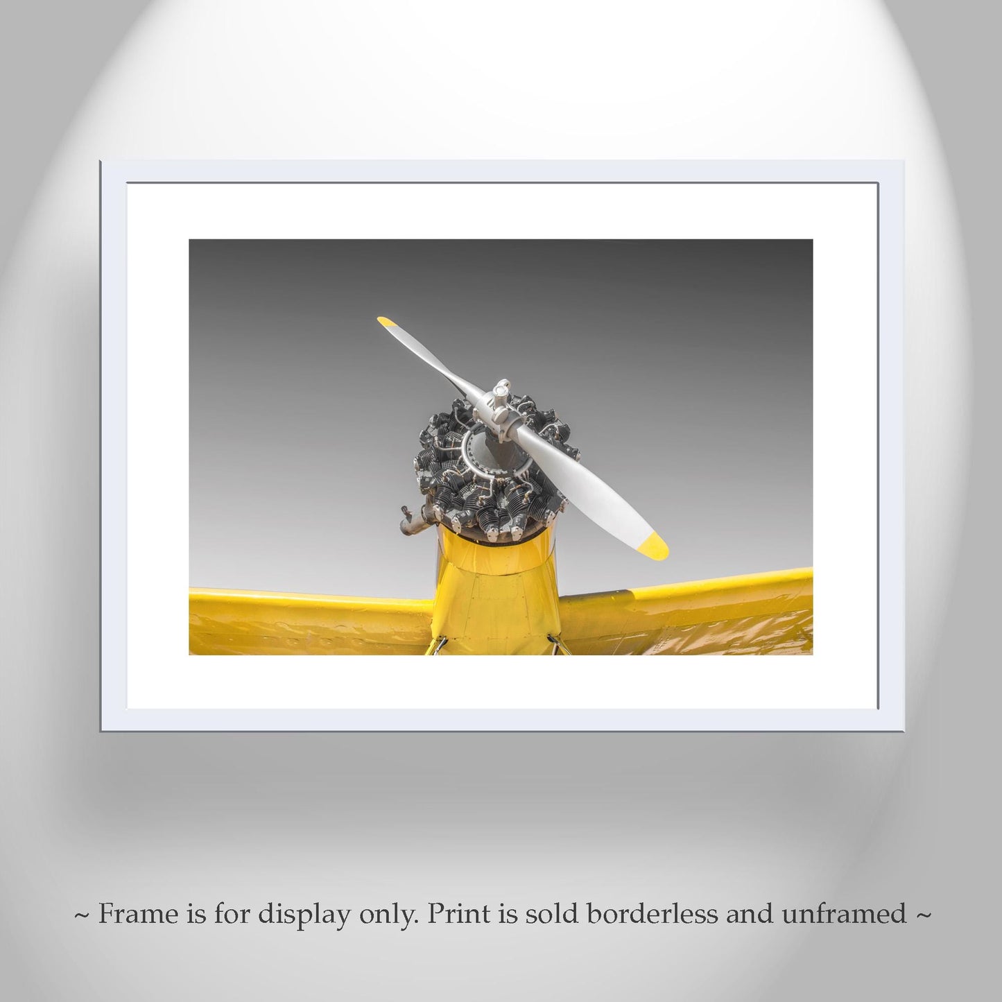 Aviation Wall Decor with Vintage Crop Duster Airplane as Pilot Gift