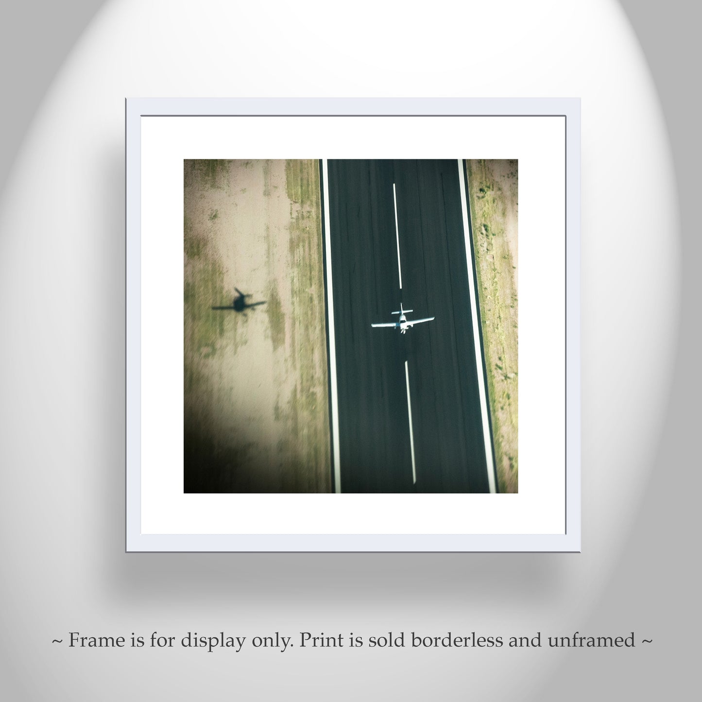 Aerial Airplane Art Print Pilot Gift | Aviation Decor | Square Picture
