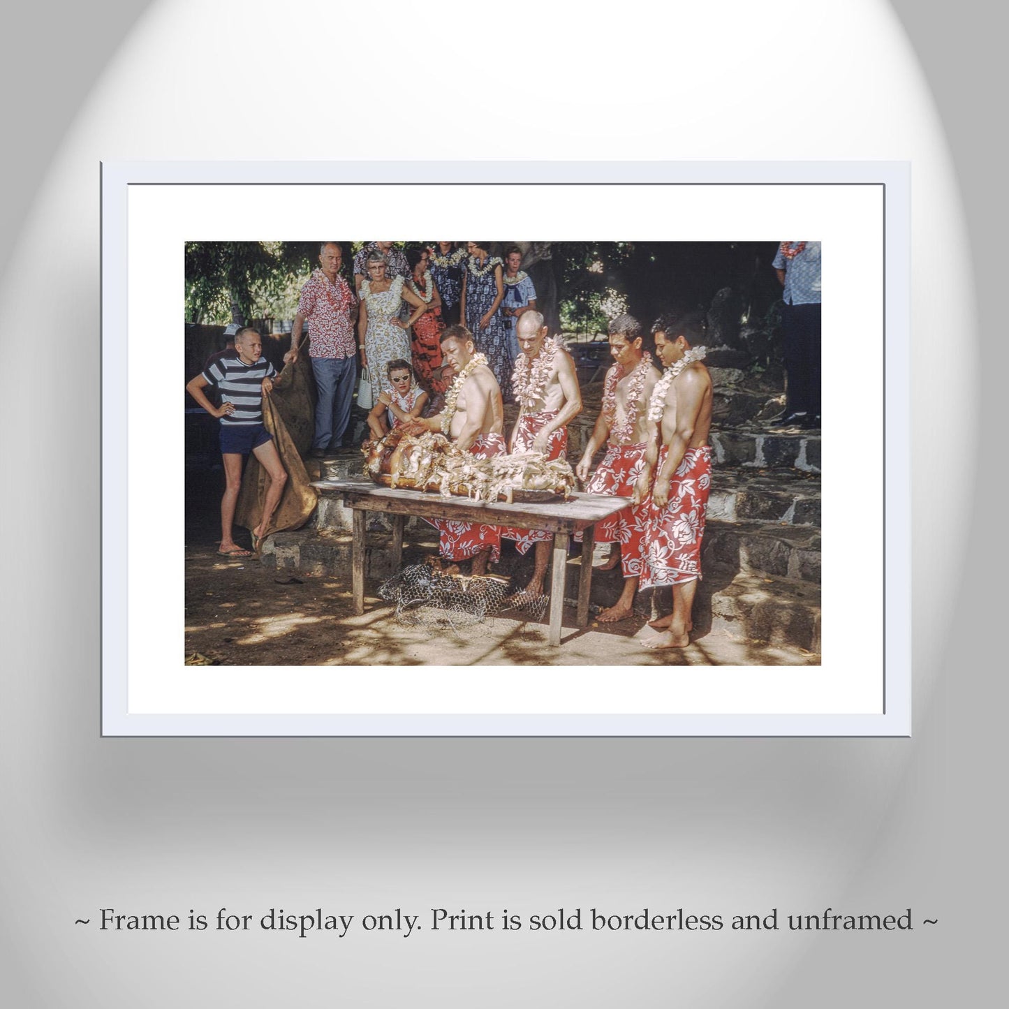 Vintage Hawaiian Luau Photography Prints Set of 2 | Hawaii Wall Decor