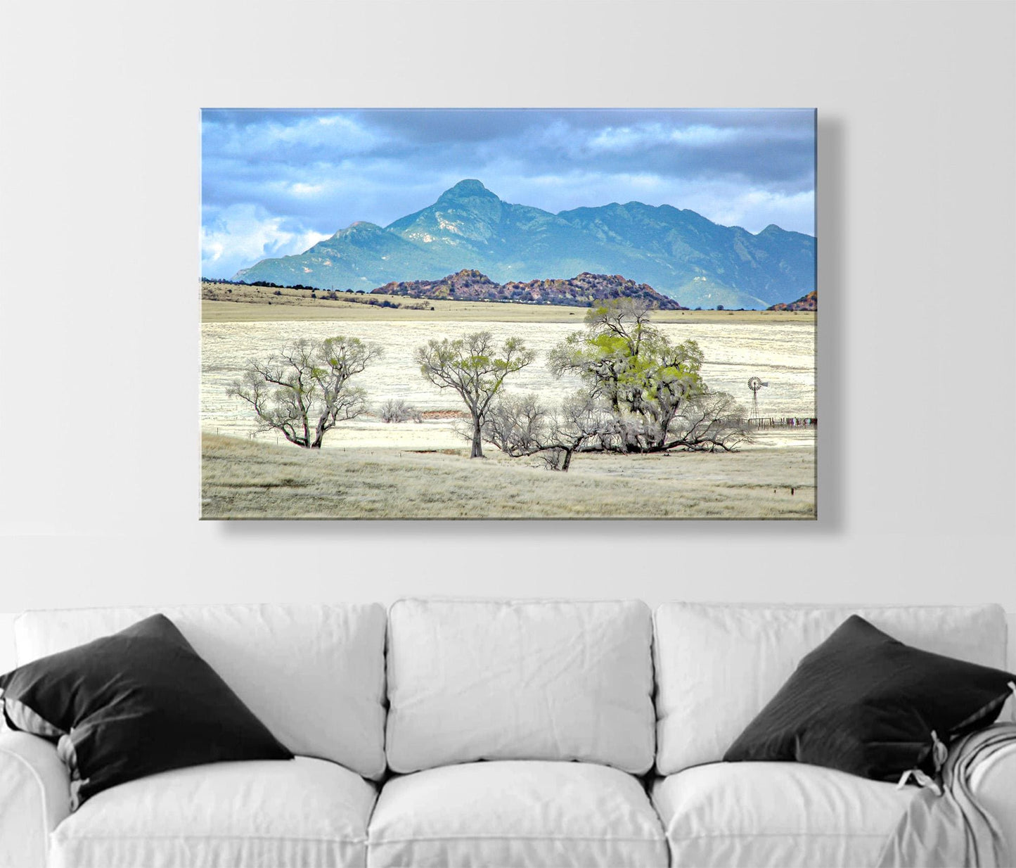 San Rafael Valley Ranch Landscape Print – Santa Rita Mountains Art