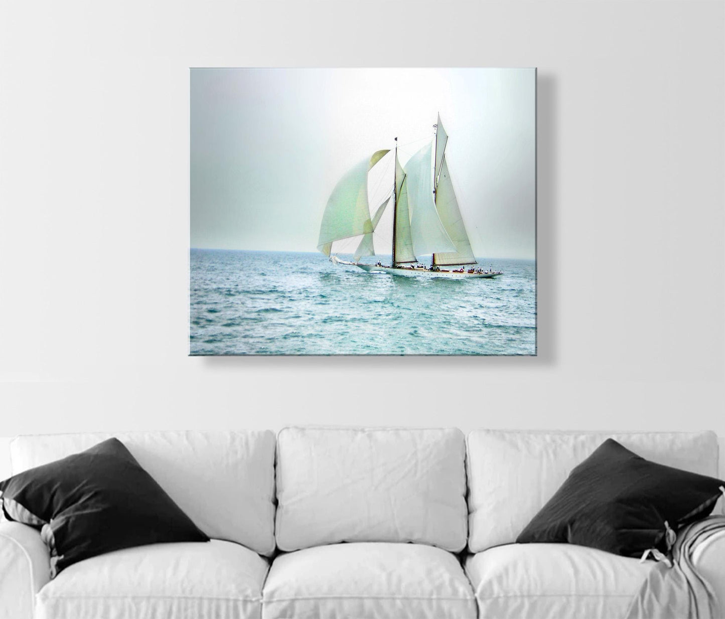 Sailboat Photography Print with Schooner on Pacific Ocean at San Diego Southern California
