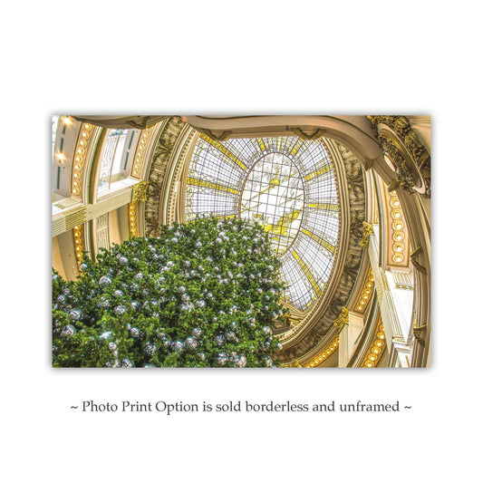 City of Paris Glass Dome Christmas Art | SF Neiman Marcus Photo Print