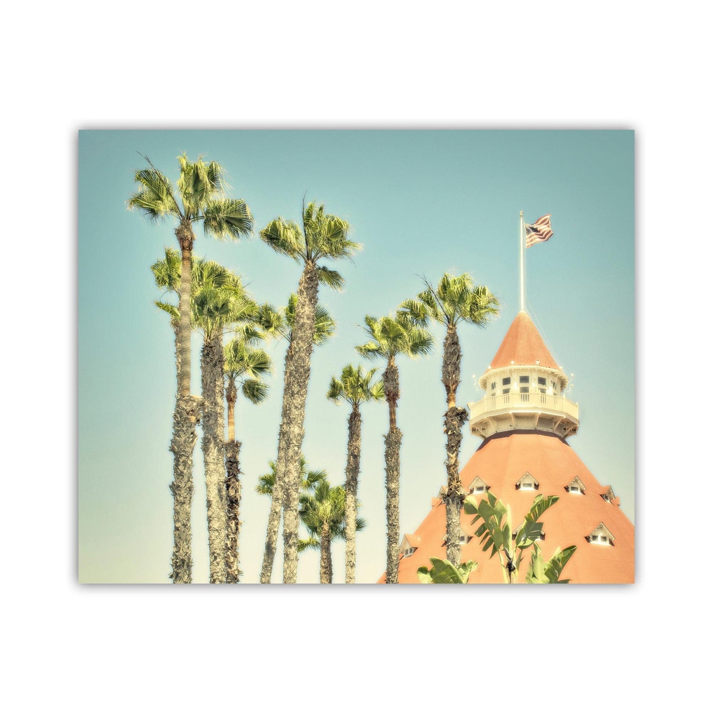 Hotel del Coronado San Diego Art Print | Vintage Beach Resort Photography with Palm Trees | Southern California Coastal Wall Decor Gift