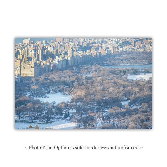 Central Park West Winter Art Print - NYC Snowy Landscape Photo