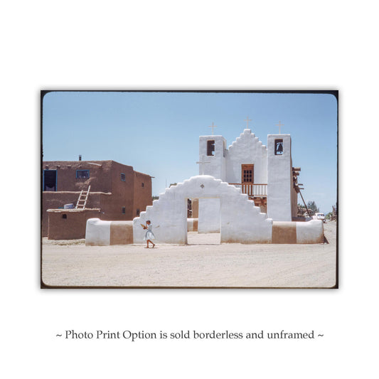 Taos NM Church Vintage Photo – San Geronimo Chapel Wall Art