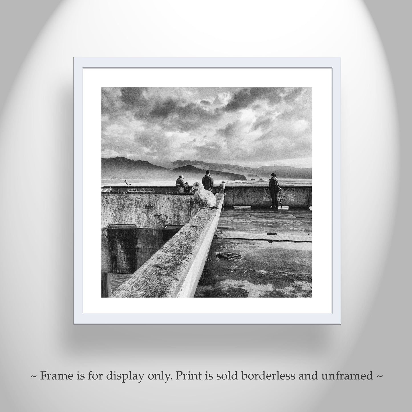 acifica Pier Coastal Wall Art – Unique Black and White Photography