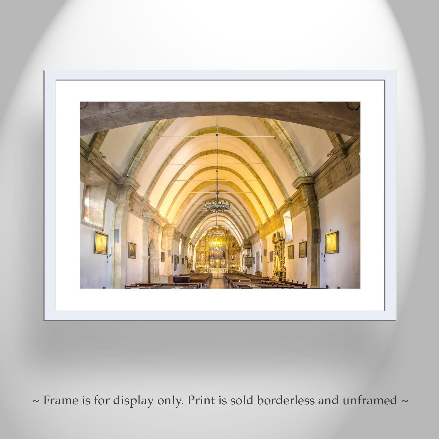 Carmel-by-the-Sea Mission Church Wall Art Photography Print