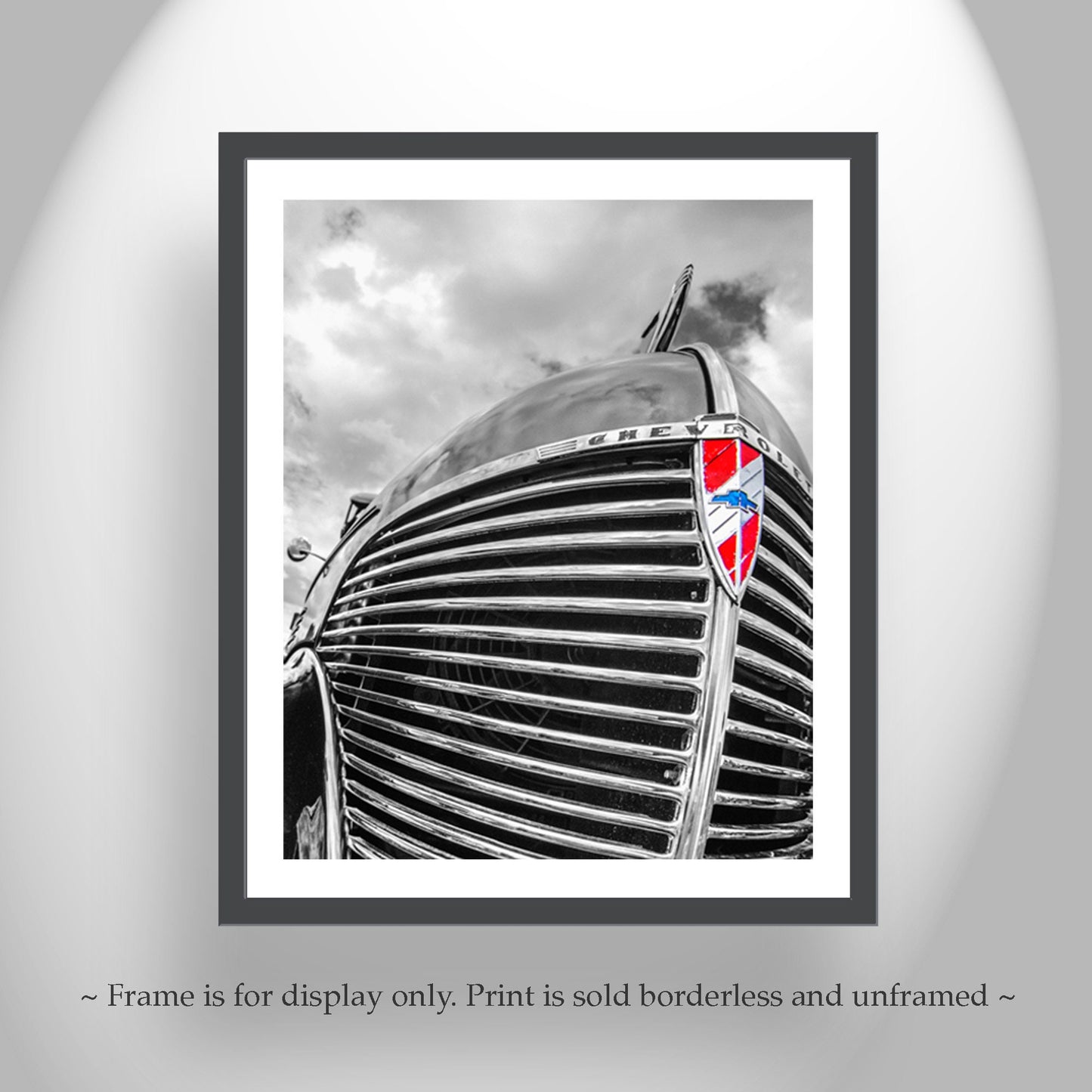 Vintage Chevrolet Car Art Print as Automobile Wall Decor for Home or Garage | Tubac Golf Resort Car Show