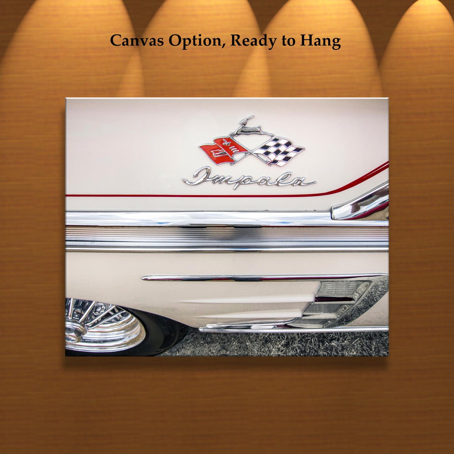Chevrolet Impala SS Car Photograph as Vintage Automotive Wall Art for Home