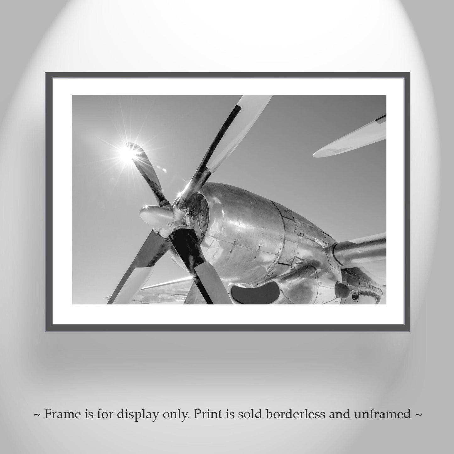 Aviation Wall Art | Boeing Superfortress Warbird in Black & White
