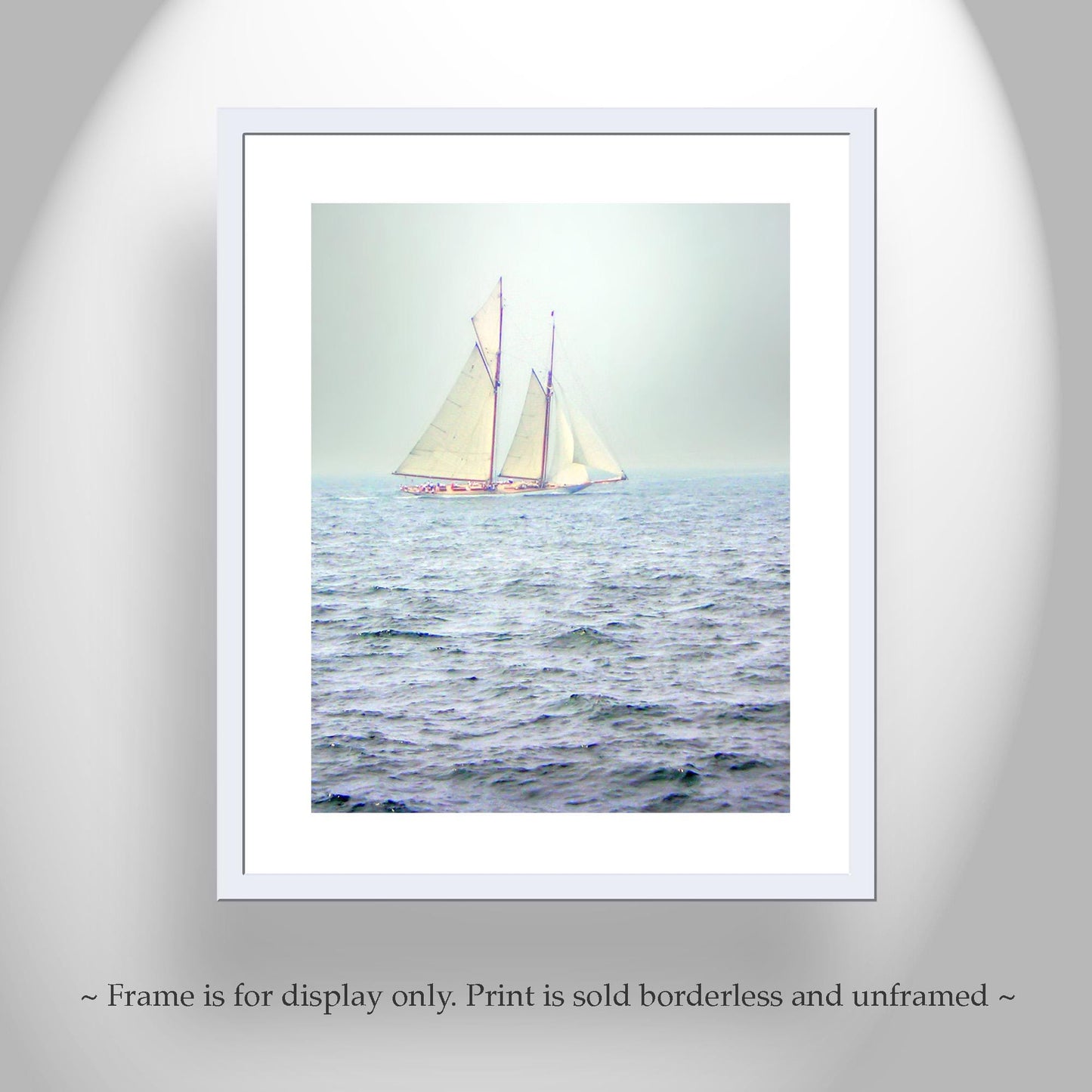 Schooner Sailboat Art Print at Pacific Ocean | Southern California Coast Nautical Wall Decor | San Diego