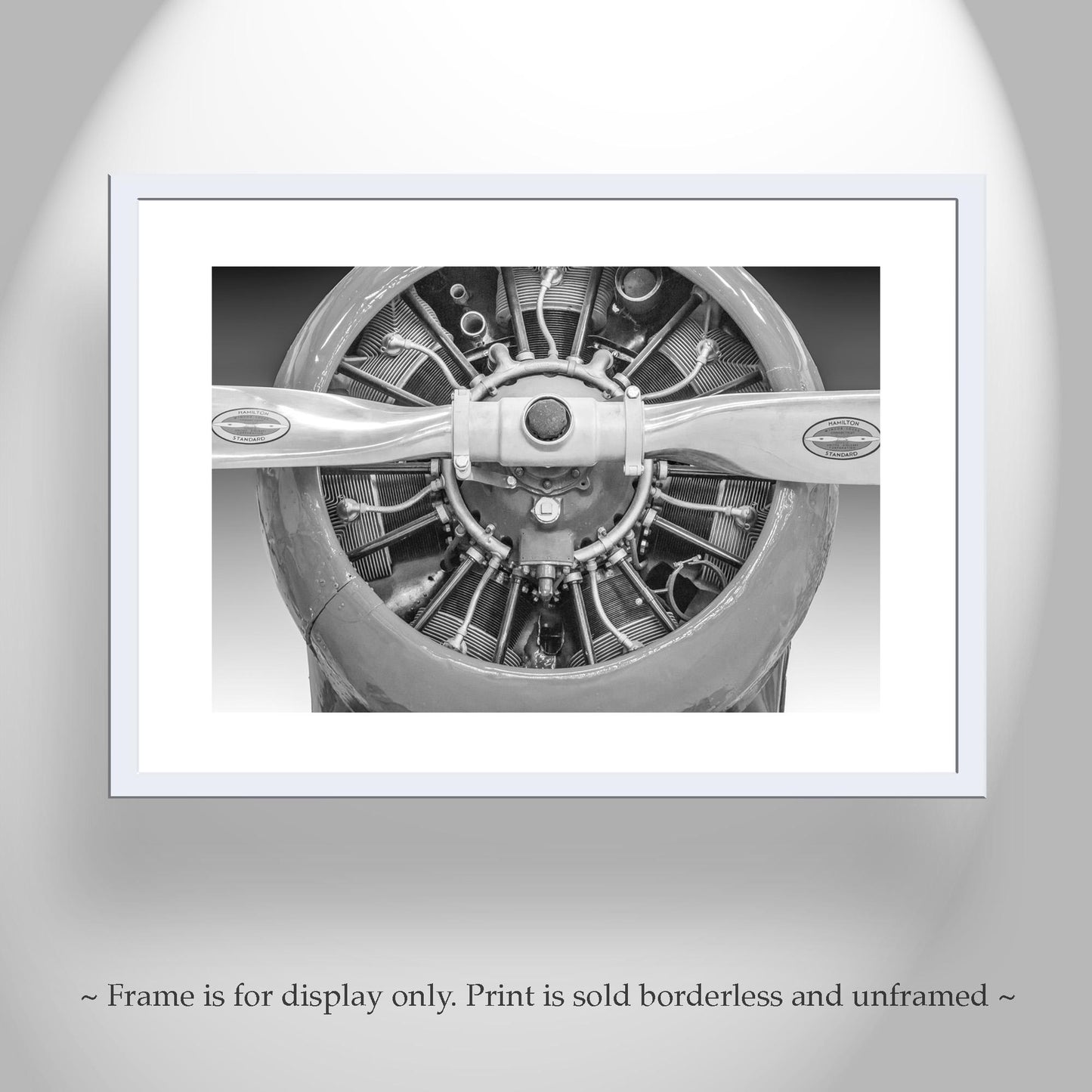 Framed Vintage Biplane Wall Decor – Gift for Pilot, Ready to Hang Art