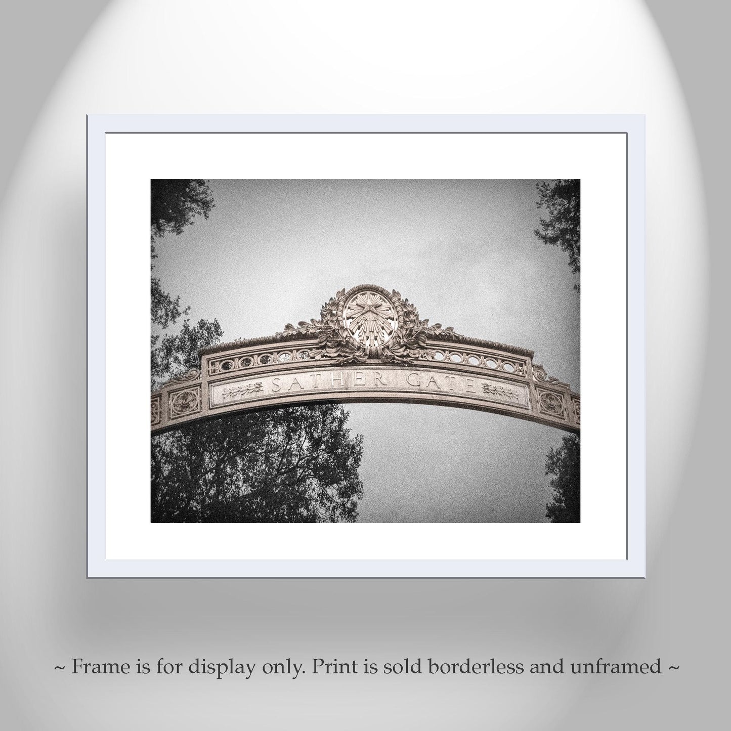 Sather Gate | Black and White University of California Berkeley Gift