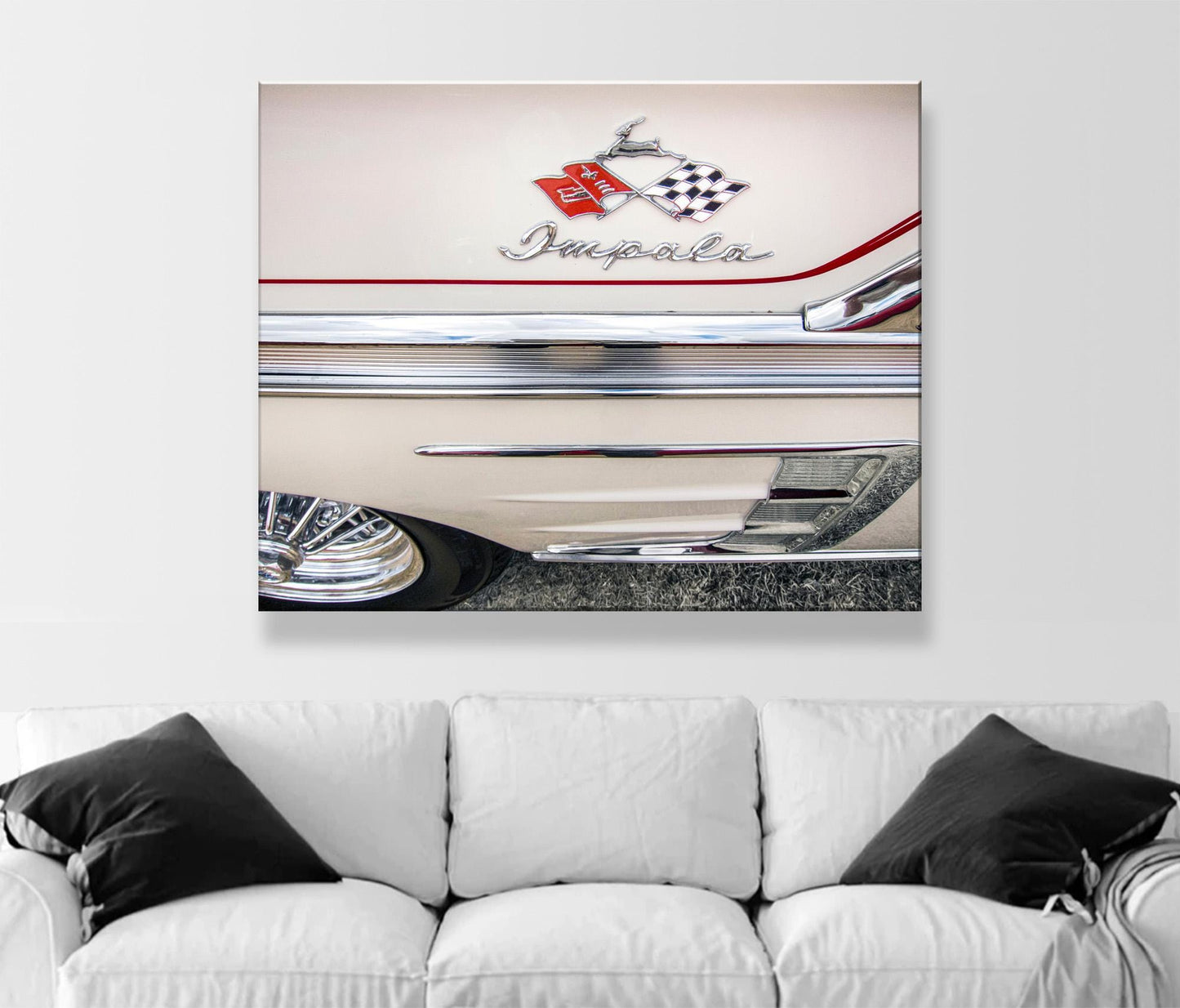 Chevrolet Impala SS Car Photograph as Vintage Automotive Wall Art for Home