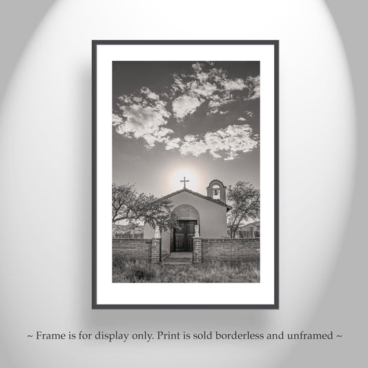 Sasabe Arizona Church – Southwest Sepia Photography Wall Art