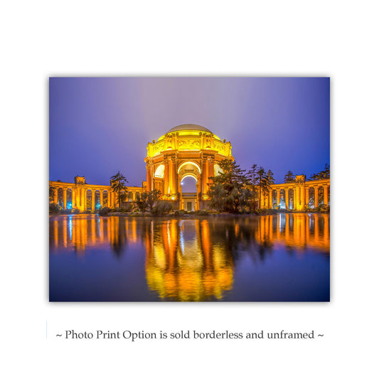 San Francisco Palace of Fine Arts Night Art | Presidio Landmark Photo