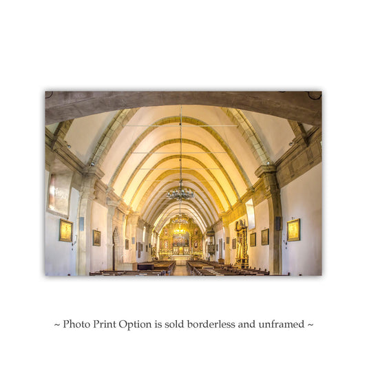 Carmel Mission Church Interior Art Print - Carmel-by-the-Sea CA