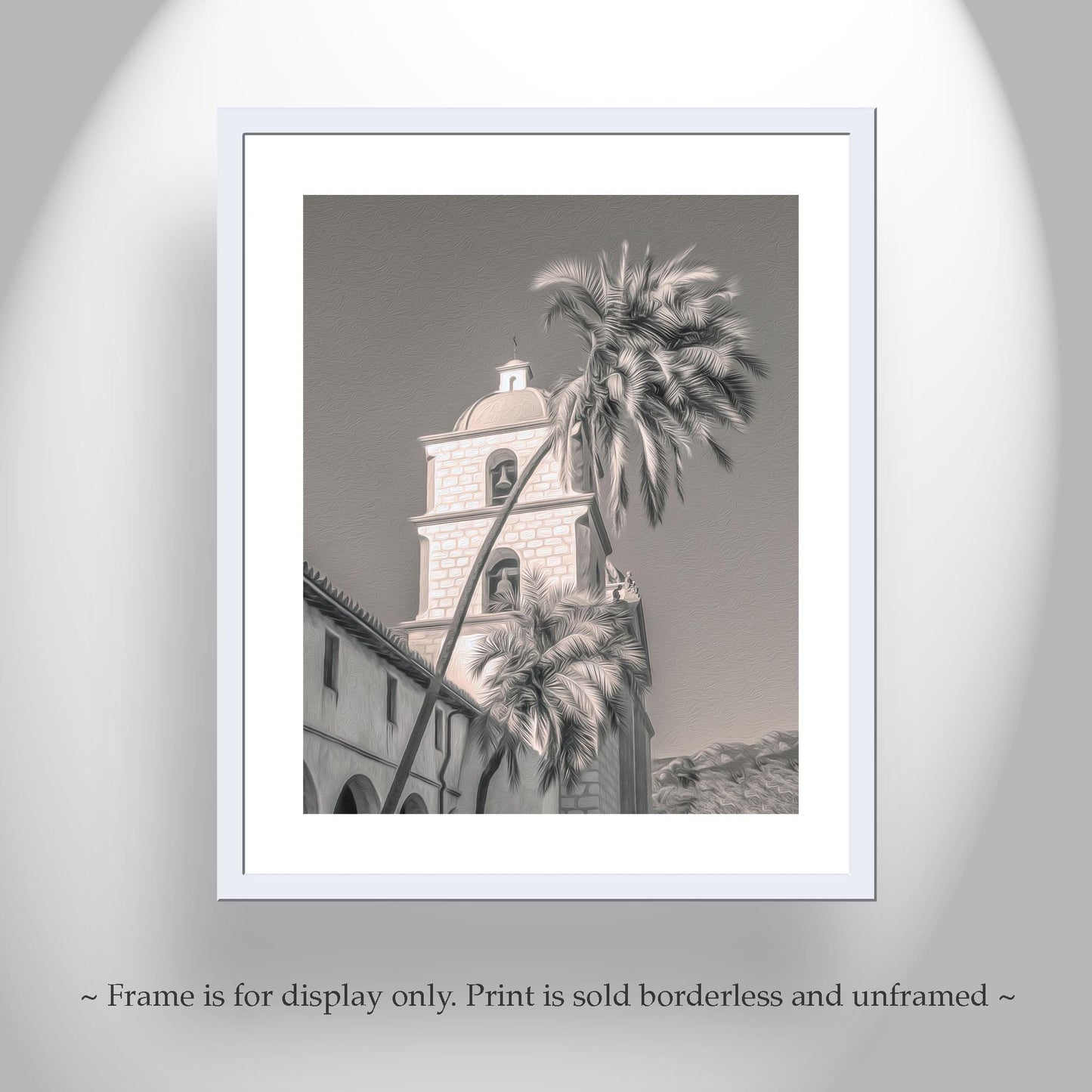 Santa Barbara California Mission Photography Art Print