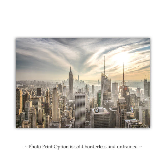 Manhattan Midtown Skyline with Empire State Building Art Print