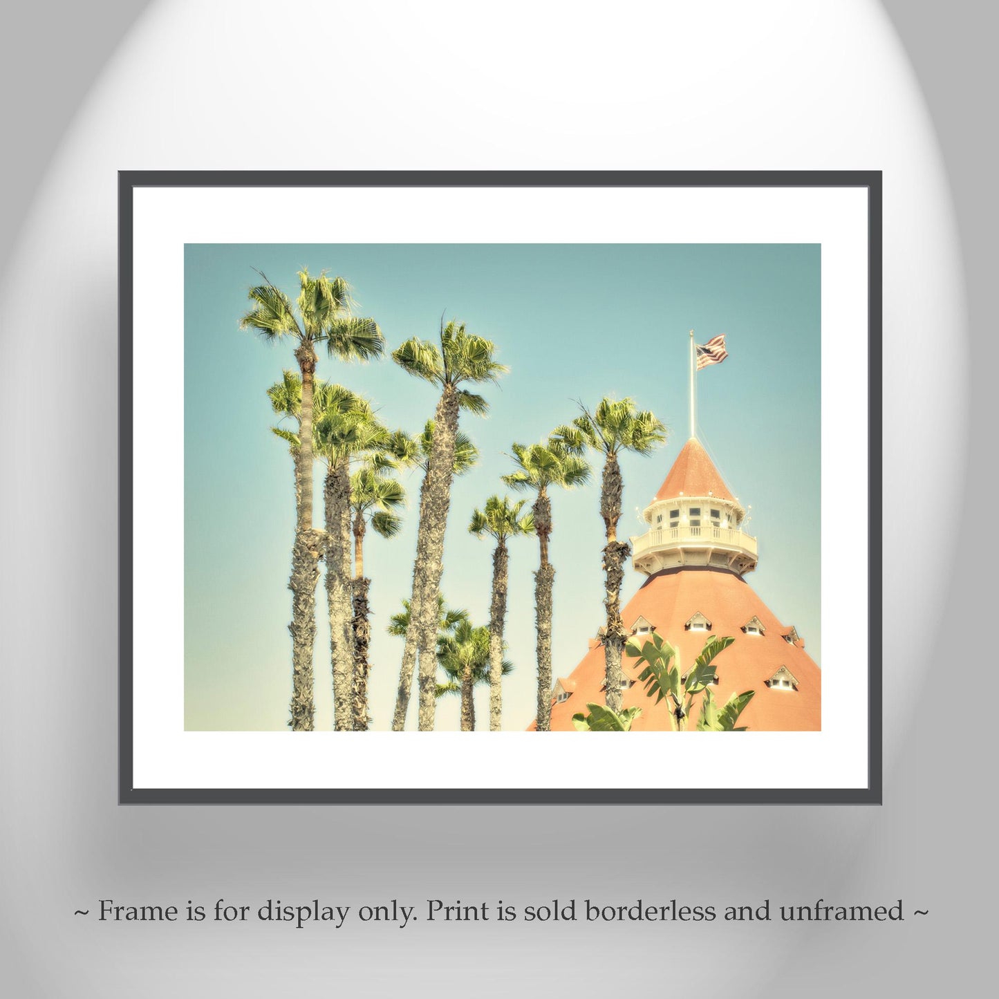 Hotel del Coronado San Diego Art Print | Vintage Beach Resort Photography with Palm Trees | Southern California Coastal Wall Decor Gift