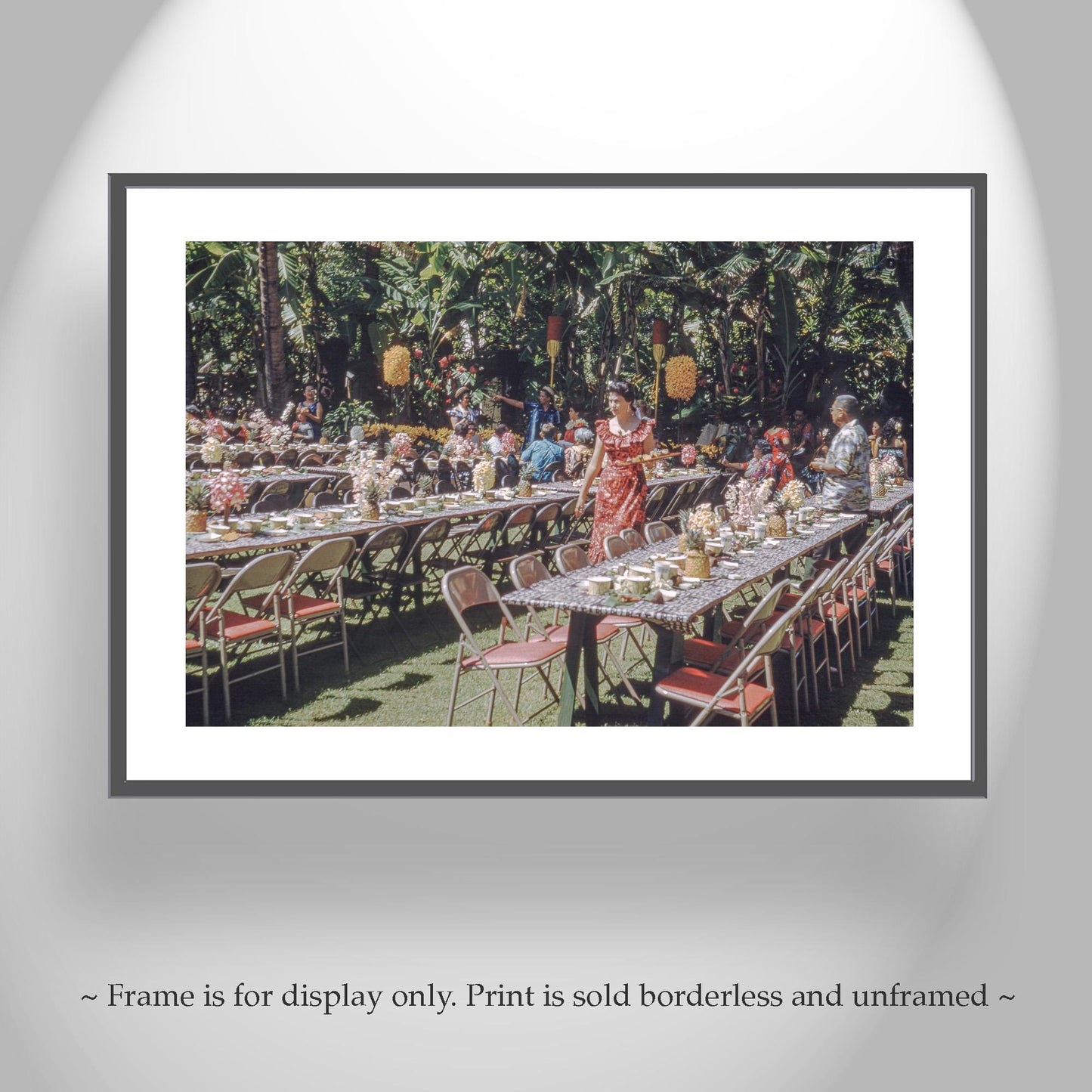 Vintage Hawaiian Luau Photography Prints Set of 2 | Hawaii Wall Decor