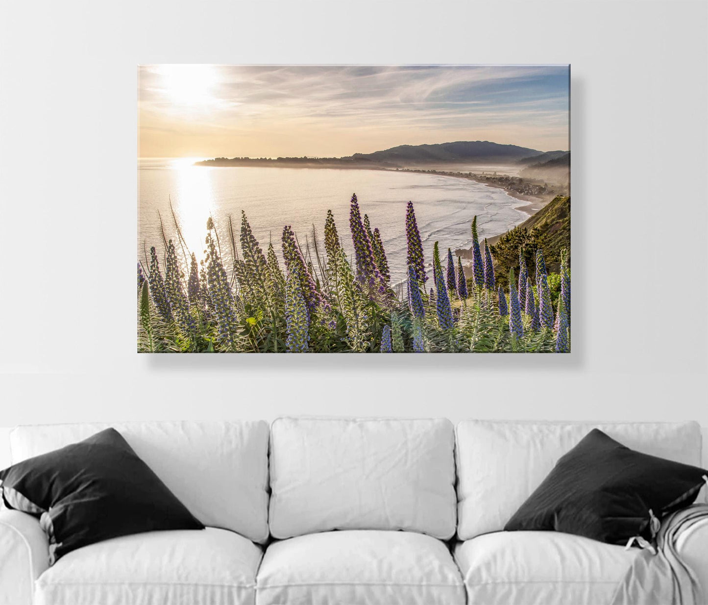 Stinson Beach Sunset Art Print Marin County California as Wall Decor for Home or Office